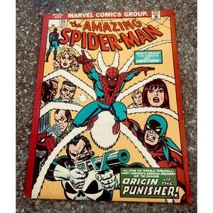 Vintage Amazing Spider-Man Portfolio Folder Punisher Origin Cover 135 Art 1970s